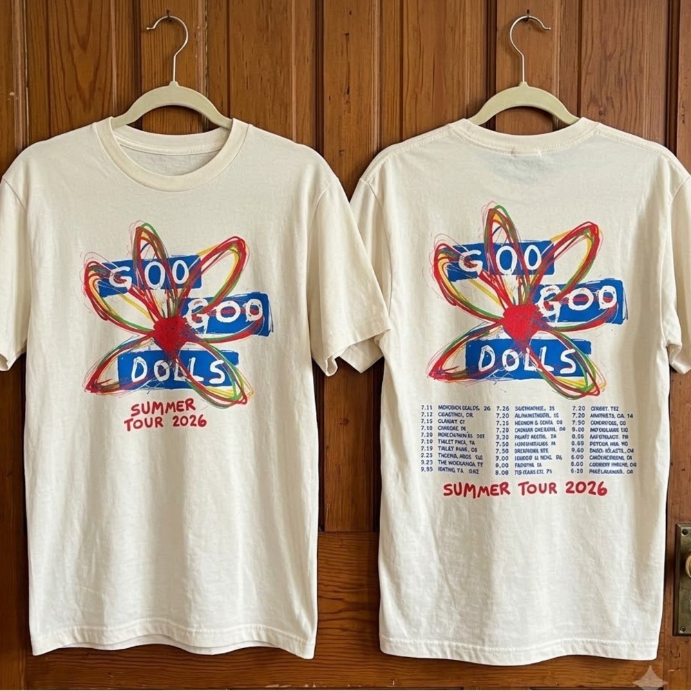 The Goo Goo Dolls Summer Tour 2026 Graphic Tee Reprint off white